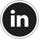 media, online, Linkedin, Social DarkSlateGray icon