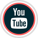 youtube, Social, online, media Black icon
