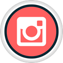 Social, share, Instagram, media Tomato icon