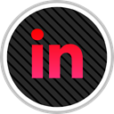 Linkedin, media, Social, online DarkSlateGray icon
