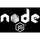 Logo, Development, Code, nodejs Black icon