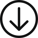 Arrow, arrow circle, Bottom, down icon, arrow down, arrowdowncircle Black icon