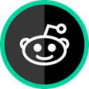online, Logo, media, Social, Reddit DarkSlateGray icon