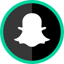 online, Logo, Snapchat, Social, media DarkSlateGray icon