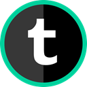 Social, media, online, Logo, Tumblr DarkSlateGray icon
