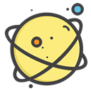 planet, space, univearse, mars, telestial Khaki icon