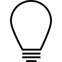 Light bulb, illumination, Electric, electricity, bulb, light Black icon