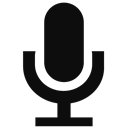 Microphone, record icon, mic Black icon