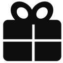 gift, Box Black icon