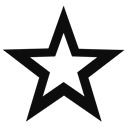 star, Highlight Black icon