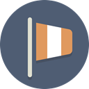 Windsock, flag DimGray icon