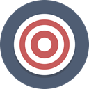 Target, bullseye DimGray icon