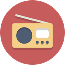 radio, Audio IndianRed icon