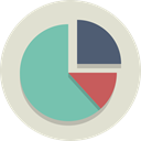 graph, Pie chart Gainsboro icon
