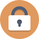 locked, Lock, secure SandyBrown icon