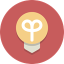 Light bulb, bulb, light IndianRed icon