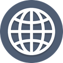 globe, global, network, planet DimGray icon