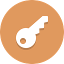 security, Key SandyBrown icon