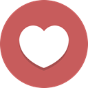 Favorite, Heart, Like IndianRed icon