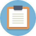 document, Clipboard SkyBlue icon