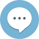 Bubble, Message, Communication, Chat SkyBlue icon