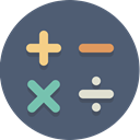 mathematics, calculator, calculation, math DimGray icon