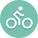 Bicycle, Bike, Biker MediumAquamarine icon