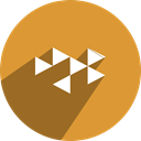 youtube, network, free, media, Social, gaming Goldenrod icon