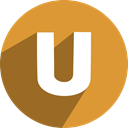 Social, ustream, free, network, media Goldenrod icon