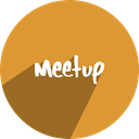 free, Social, Meetup, media, network Goldenrod icon