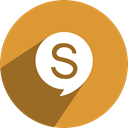 sicher, free, media, network, Social Goldenrod icon