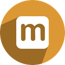 Social, network, free, media, maaii Goldenrod icon