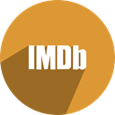 Imdb, free, media, network, Social Goldenrod icon