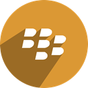 Social, media, free, network, Blackberry Goldenrod icon