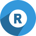Social, rounds, network, media DodgerBlue icon