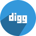 dig, Digg DodgerBlue icon