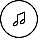 musical note, music, musical, music player, Quaver, Musical Notes Black icon