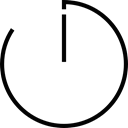 time, timer, Round Clock, Clock Outline, Clock Black icon