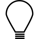invention, Idea, Light bulb, light, electricity, Light Bulbs, interface Black icon