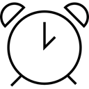 Clock, time, clocks, interface, Alarm, alarms Black icon