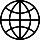 Logo, Logotypes, Maps And Flags, logotype, symbol, Circle, globe Black icon
