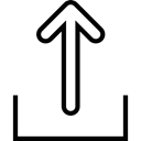 web, Upward Arrow, Upwards, File Upload, upload, uploading Black icon