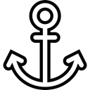 Anchor, Sailor, navigate, Navigational, navigation, interface Black icon