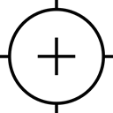 Shooting Target, weapon, Gun Target, Targets, Aim, interface, targeting Black icon