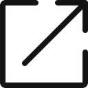 Arrow, Fullscreen, scale, expand Black icon
