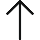 Up, upward, arrow upward, arrow up, arrow top, Top, Arrow Black icon