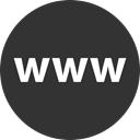 www, Logo, media, Social DarkSlateGray icon