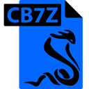 File, Sumatrapdf, Cb7z, Format, comic book DodgerBlue icon