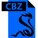 File, Cbz, comic book, Format, Sumatrapdf DodgerBlue icon