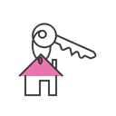 Home, Keys, Lock, house, Apartment, real estate, Key Black icon